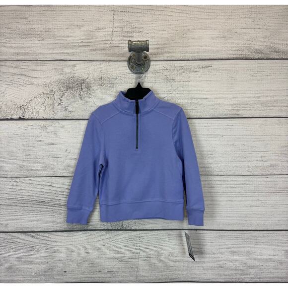 Tommy Bahama Boys Periwinkle Quarter Zip Preppy Pullover Top Size 4 - Picture 1 of 7